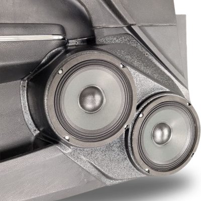 Front Door Custom Speaker Pods for the 2011-2023 Chrysler 300C Dodge Charger to hold Dual 6.5 in  speakers for car audio installation upgrade