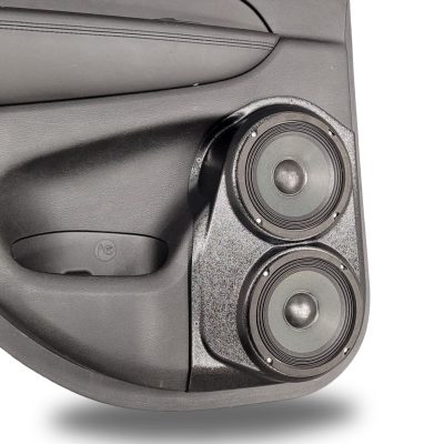 Rear Door Custom Speaker Pods for the 2011-2021 Jeep GrandCherokee to hold Dual 6.5 in speakers for car audio installation upgrade