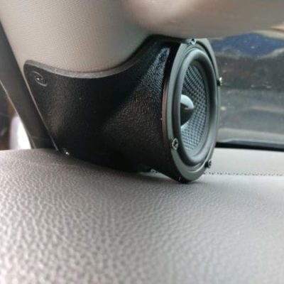 A-Pillar Custom Speaker Pods for the 2015-2020 Cadillac EscaladeESV Chevrolet Suburban Chevrolet Tahoe GMC Yukon to hold 3.5 in  speakers for car audio installation upgrade