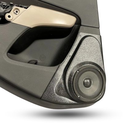 Rear Door Custom Speaker Pods for the 2014-2023 Jeep Cherokee to hold 6.5 in speakers for car audio installation upgrade