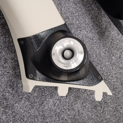 A-Pillar Custom Speaker Pods for the 2015-2022 Chevrolet Colorado GMC Canyon to hold 2.0 in  speakers for car audio installation upgrade