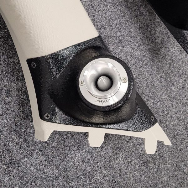 A-Pillar Custom Speaker Pods for the 2015-2022 Chevrolet Colorado GMC Canyon to hold 2.0 in  speakers for car audio installation upgrade