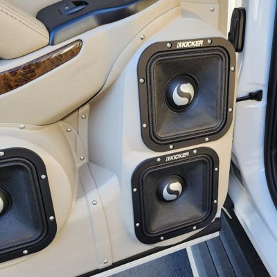 Rear Door Custom Speaker Pods for the 2015-2020 Chevrolet Suburban Chevrolet Tahoe GMC Yukon to hold Dual 7.0 in  speakers for car audio installation upgrade