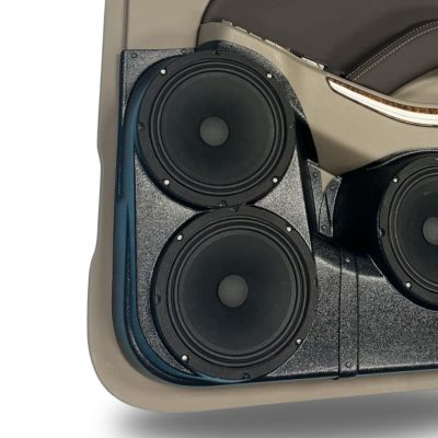 Rear Door Custom Speaker Pods for the 2015-2020 Chevrolet Suburban Chevrolet Tahoe GMC Yukon to hold Dual 8.0 in  speakers for car audio installation upgrade