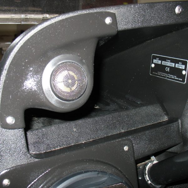 left ortho Speaker Upgrade for the Dash of your 1993-2023 EZGO TXT, ST, Workhorse Golf Cart. Easy installation of a Single Tweeter for the most powerful car stereo possible.