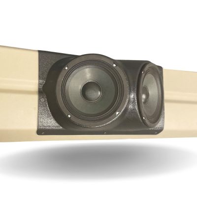 Tail Panel Custom Speaker Pods for the 1995-1999 Chevrolet Silverado GMC Sierra to hold 6.5 in speakers for car audio installation upgrade