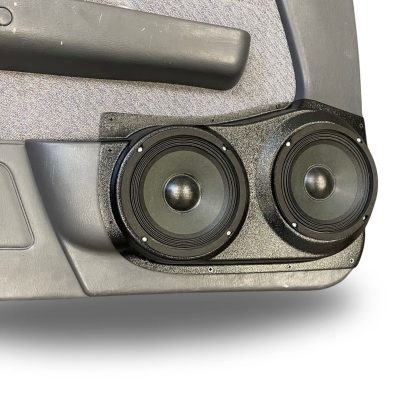 Front Door Custom Speaker Pods for the 1996-2000 Toyota Tacoma to hold Dual 6.5 in speakers for car audio installation upgrade