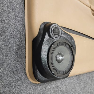 Front Door Custom Speaker Pods for the 1998-2000 Dodge Dakota Durango to hold 6.5 in and 2.0 in  speakers for car audio installation upgrade