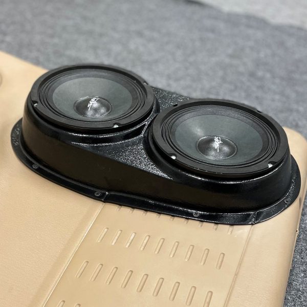 Rear Door Custom Speaker Pods for the 1998-2000 Dodge Dakota Durango to hold Dual 6.5 in  speakers for car audio installation upgrade