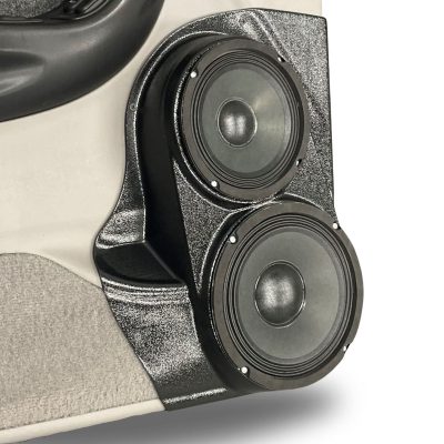 Front Door Custom Speaker Pods for the 1998-2012 Ford Ranger Mazda B-Series to hold 8.0 in and 6.5 in  speakers for car audio installation upgrade