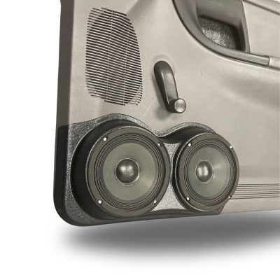 Front Door Custom Speaker Pods for the 1998-2012 Ford Ranger Mazda B-Series to hold Dual 6.5 in  speakers for car audio installation upgrade