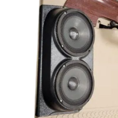 Rear Door Custom Speaker Pods for the 1999-2007 Ford F-250F-350 to hold Dual 6.5 in speakers for car audio installation upgrade