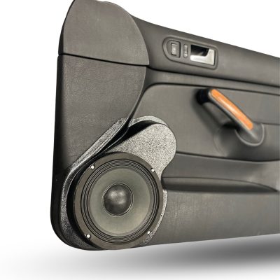 Front Door Custom Speaker Pods for the 1999-2004 Volkswagen Jetta to hold 8.0 in  speakers for car audio installation upgrade