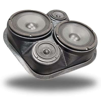 Universal Custom Speaker Pods for the Universal Universal,SelectYourVehicle Universal to hold Dual 6.5 in and Dual 3.5 in speakers for car audio installation upgrade