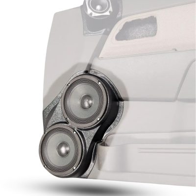 Front Door Custom Speaker Pods for the 2004-2012 Chevrolet Colorado GMC Canyon to hold Dual 6.5 in speakers for car audio installation upgrade