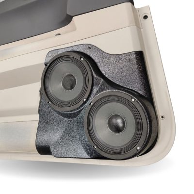 Front Door Custom Speaker Pods for the 2005-2007 Chrysler 300C to hold Dual 6.5 in  speakers for car audio installation upgrade