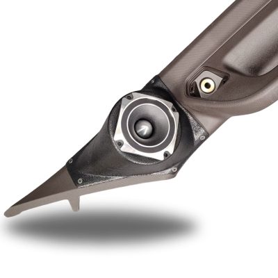 A-Pillar Custom Speaker Pods for the 2019-2023 Chevrolet Silverado GMC Sierra to hold 3.5 in speakers for car audio installation upgrade