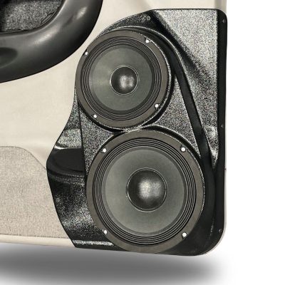 Front Door Custom Speaker Pods for the 1998-2012 Ford Ranger Mazda B-Series to hold 8.0 in and 6.5 in  speakers for car audio installation upgrade