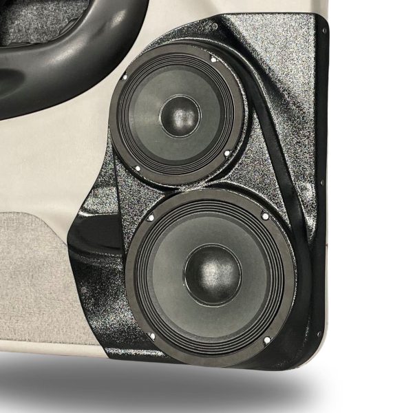 right 1 Speaker Upgrade for the Front Door of your 1998-2012 Ford Ranger, Mazda B-series. Easy installation of a 8" and 6.5" Midrange for the most powerful car stereo possible.