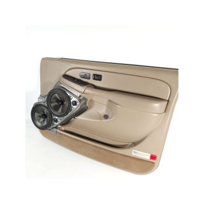 Front Door Custom Speaker Pods for the 2000-2006 Cadillac Escalade Chevrolet Avalanche Silverado Tahoe Suburban GMC Sierra Yukon to hold Dual 8.0 in and Dual 2.0 in  speakers for car audio installation upgrade