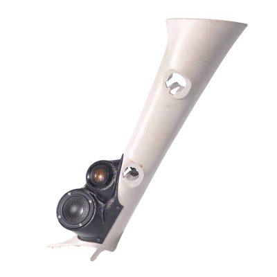 A-Pillar Custom Speaker Pods for the 2007-2009 Cadillac Escalade Chevrolet Avalanche Tahoe Silverado Suburban GMC Yukon Sierra to hold 3.5 in and 2.0 in  speakers for car audio installation upgrade