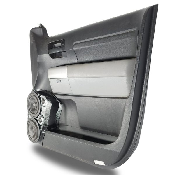 right full Speaker Upgrade for the Front Door of your 2007-2013 Toyota Tundra. Easy installation of a Dual 6.5" Midrange and Dual Tweeter for the most powerful car stereo possible.