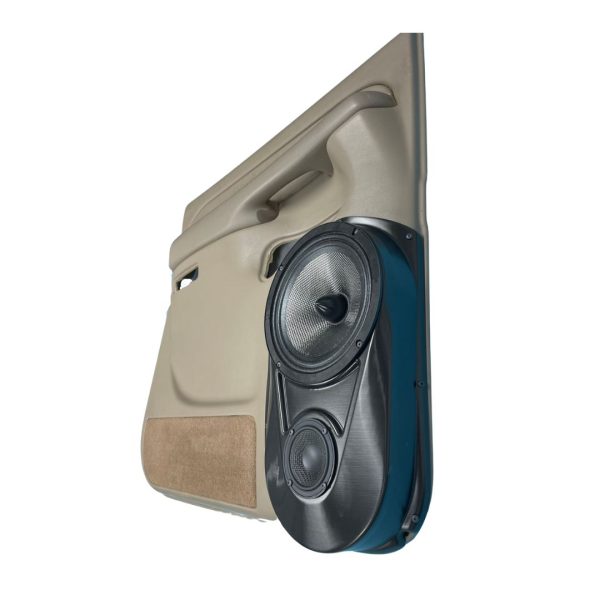 right ortho Speaker Upgrade for the Rear Door of your 2000-2006 Chevrolet Tahoe, Suburban, Avalanche, Silverado. GMC Yukon, Sierra. Cadillac Escalade. Easy installation of a 8" and 3.5" Super Tweeter for the most powerful car stereo possible.