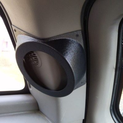 Rear D-Pillar Custom Speaker Pods for the 2000-2006 Cadillac Escalade Chevrolet Avalanche Silverado Tahoe Suburban GMC Sierra Yukon to hold 6.5 in  speakers for car audio installation upgrade