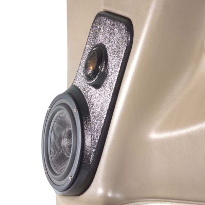 Front Door Custom Speaker Pods for the 2000-2006 Cadillac Escalade Chevrolet Avalanche Silverado Tahoe Suburban GMC Sierra Yukon to hold 6.5 in and 2.0 in  speakers for car audio installation upgrade
