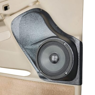 Front Door Custom Speaker Pods for the 2000-2006 Cadillac Escalade Chevrolet Avalanche Silverado Tahoe Suburban GMC Sierra Yukon to hold 6.5 in  speakers for car audio installation upgrade