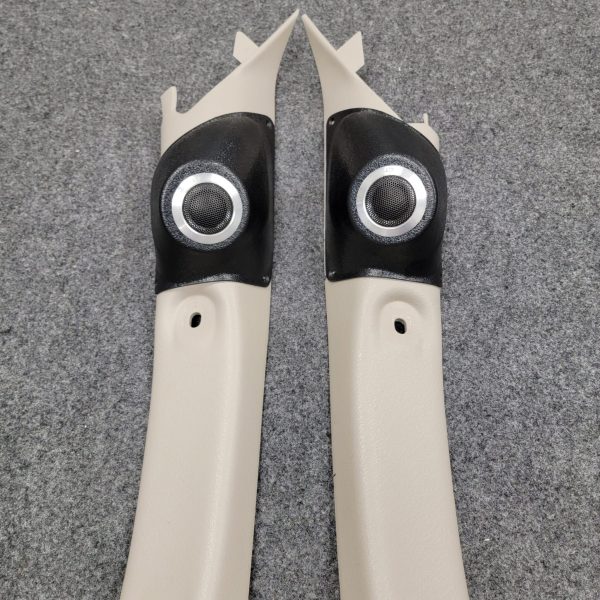 A-Pillar Custom Speaker Pods for the 2001-2004 Dodge Dakota Durango to hold 2.0 in speakers for car audio installation upgrade