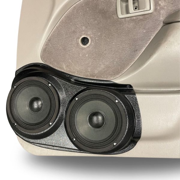 right ortho Speaker Upgrade for the Front Door of your 2001-2004 Toyota Tacoma. Easy installation of a Dual 6.5" Midrange for the most powerful car stereo possible.