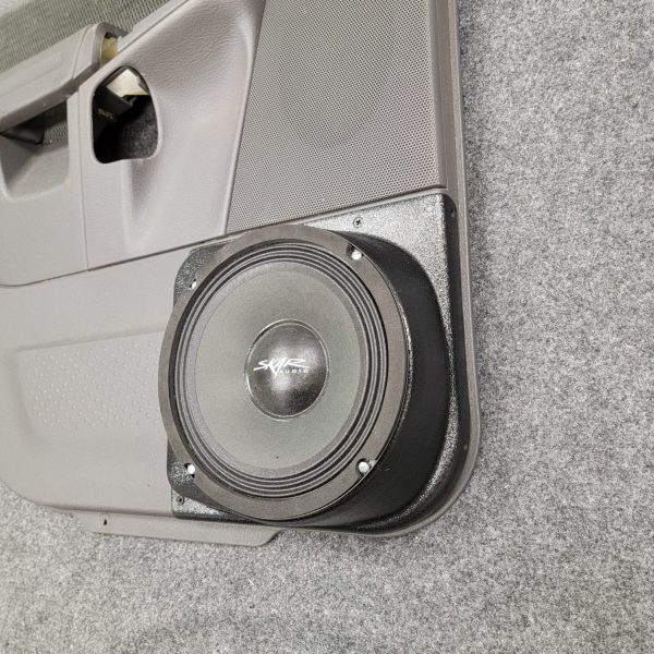 right ortho Speaker Upgrade for the Rear Door of your 2002-2005 Ford Explorer. Easy installation of a Single 8" Midrange for the most powerful car stereo possible.