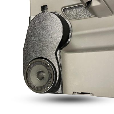Rear Door Custom Speaker Pods for the 2004-2007 Infiniti QX56 Nissan Armada Titan to hold 6.5 in speakers for car audio installation upgrade