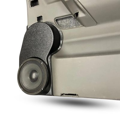 Rear Door Custom Speaker Pods for the 2004-2007 Infiniti QX56 Nissan Armada Titan to hold 8.0 in speakers for car audio installation upgrade