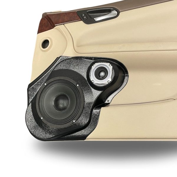 Front Door Custom Speaker Pods for the 2006-2015 Chevrolet Impala to hold 8.0 in and 3.5 in  speakers for car audio installation upgrade