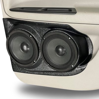 Rear Door Custom Speaker Pods for the 2006-2015 Chevrolet Impala to hold Dual 6.5 in  speakers for car audio installation upgrade