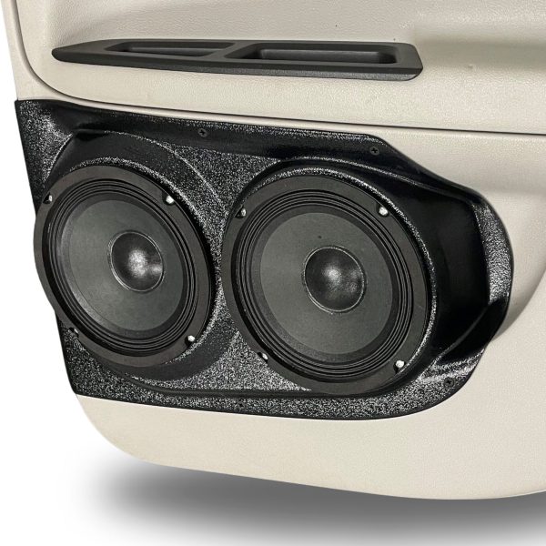Rear Door Custom Speaker Pods for the 2006-2015 Chevrolet Impala to hold Dual 6.5 in  speakers for car audio installation upgrade