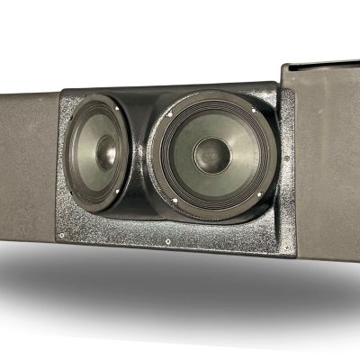 Tail Panel Custom Speaker Pods for the 2007-2009 Chevrolet Silverado GMC Sierra to hold 6.5 in speakers for car audio installation upgrade