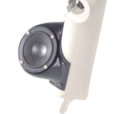 A-Pillar Custom Speaker Pods for the 2007-2009 Cadillac Escalade Chevrolet Avalanche Tahoe Silverado Suburban GMC Yukon Sierra to hold 3.5 in  speakers for car audio installation upgrade