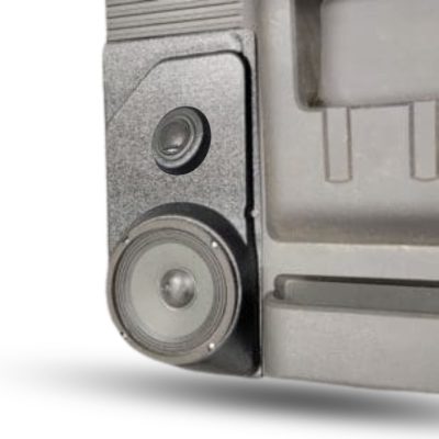 Front Door Custom Speaker Pods for the 2008-2009 Ford F-250F-350 to hold 6.5 in and 2.0 in speakers for car audio installation upgrade