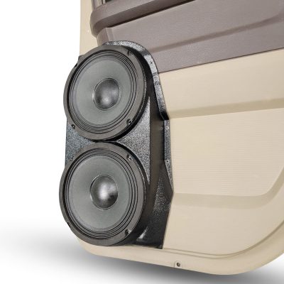 Rear Door Custom Speaker Pods for the 2009-2018 Dodge Ram to hold Dual 8.0 in speakers for car audio installation upgrade