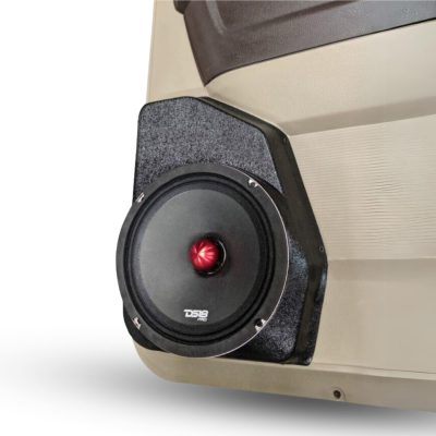 Rear Door Custom Speaker Pods for the 2009-2018 Dodge Ram to hold 8.0 in  speakers for car audio installation upgrade