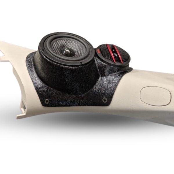 right ortho Speaker Upgrade for the A-Pillar of your 2009-2018 Dodge Ram 1500, 2500. 2019-2024 Dodge Ram 2500, 1500 Classic. Easy installation of a 3.5" Midrange and Tweeter for the most powerful car stereo possible.