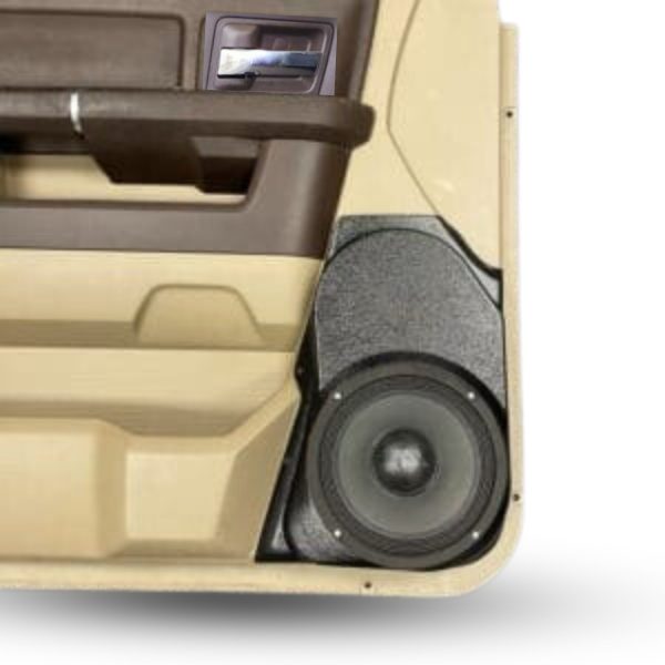 Front Door Custom Speaker Pods for the 2009-2018 Dodge Ram to hold 8.0 in  speakers for car audio installation upgrade