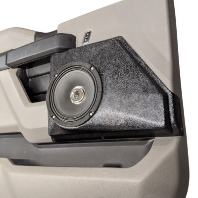 Front Door Custom Speaker Pods for the 2015-2020 Ford F-150 F-250F-350 to hold 6.5 in speakers for car audio installation upgrade
