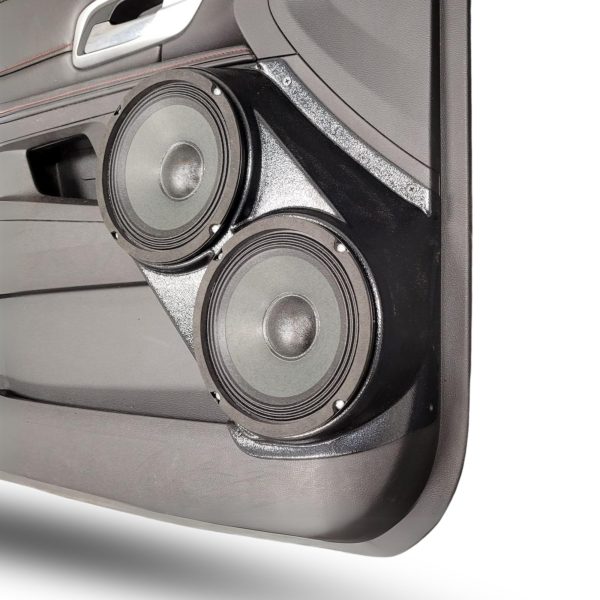 Front Door Custom Speaker Pods for the 2010-2017 Chevrolet Equinox GMC Terrain to hold Dual 6.5 in speakers for car audio installation upgrade