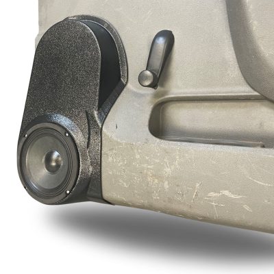 Front Door Custom Speaker Pods for the 2010-2013 Chevrolet Silverado GMC Sierra to hold 6.5 in speakers for car audio installation upgrade