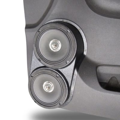 Front Door Custom Speaker Pods for the 2007-2009 Cadillac Escalade Chevrolet Avalanche Tahoe Silverado Suburban GMC Yukon Sierra to hold Dual 6.5 in  speakers for car audio installation upgrade