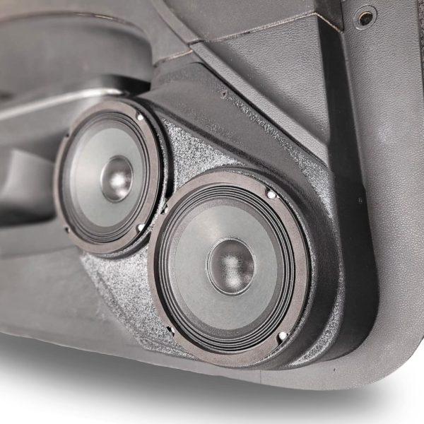 right ortho Speaker Upgrade for the Front Door of your 2011-2023 Dodge Charger, Chrysler 300. Easy installation of a Dual 6.5" Midrange for the most powerful car stereo possible.